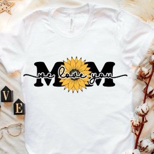 Camiseta Girasol "Te queremos, mamá" Tee