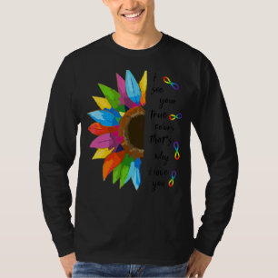 Camiseta Girasol tu verdadero color Autismo Conciencia Neur