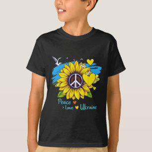 Camiseta Girasol Ucrania Bandera Mapa Paz Amor Ucrania Ucra