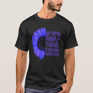 Camiseta girasol Usamos Síndrome de Turner púrpura Concienc