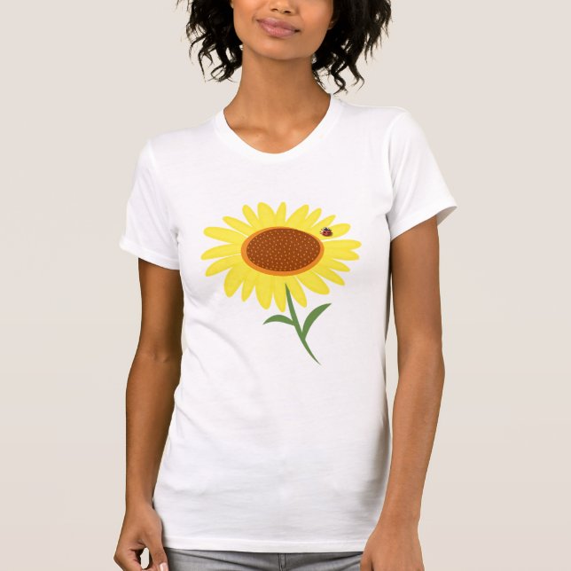 Camiseta Girasol y mariquita (Anverso)