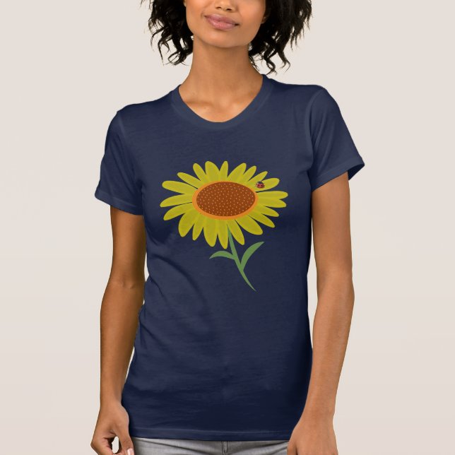 Camiseta Girasol y mariquita (Anverso)