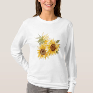 Camiseta Girasoles al Acuarela