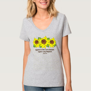 Camiseta Girasoles Amarillos Alegrarse en el Señor Inspirad