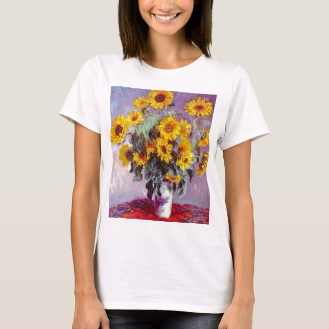 Camiseta Girasoles de Monet (Anverso)