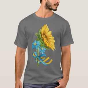 Camiseta Girasoles de Ucrania y flores silvestres en Ucrani