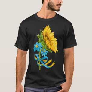 Camiseta Girasoles de Ucrania y flores silvestres en Ucrani