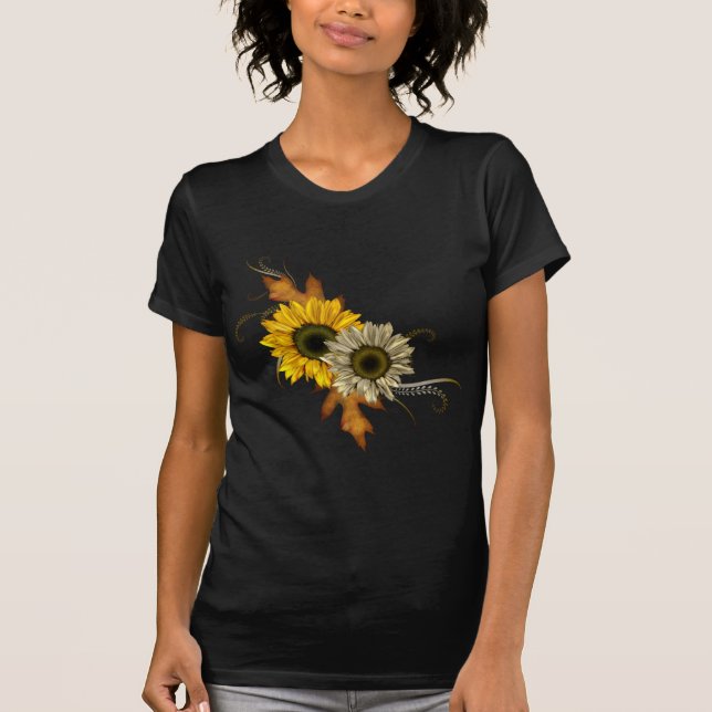 Camiseta Girasoles del otoño (Anverso)