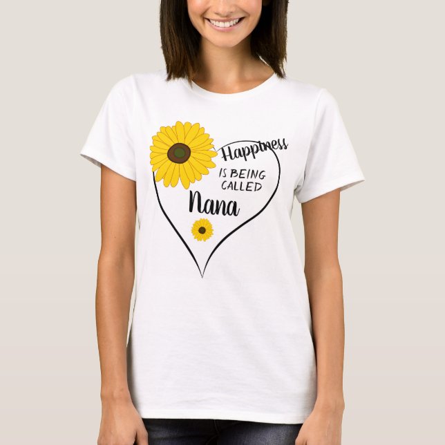 Camiseta Girasoles Y Nana (Anverso)