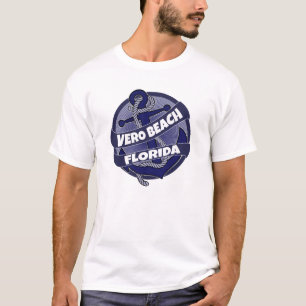 camiseta giratoria del ancla de Vero Beach Florida