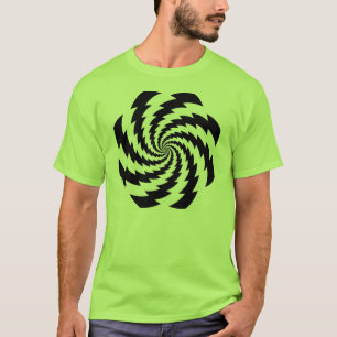 Camiseta giratoria del relámpago