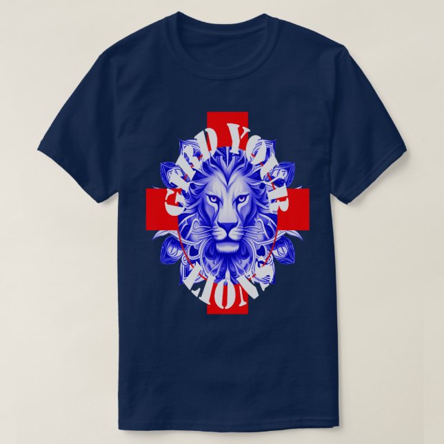 Camiseta Gird Your Lions England Coach Fun Idiom White Text (Diseño del anverso)