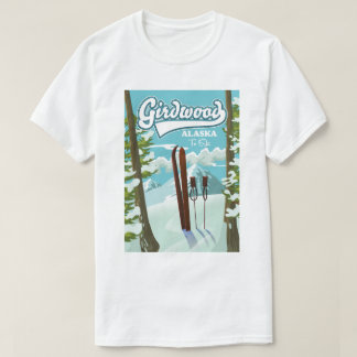 Camiseta Girdwood Alaska a esquiar