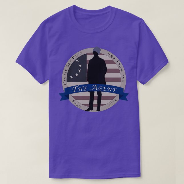Camiseta Gire a los espías de Washington 722 El agente (Diseño del anverso)