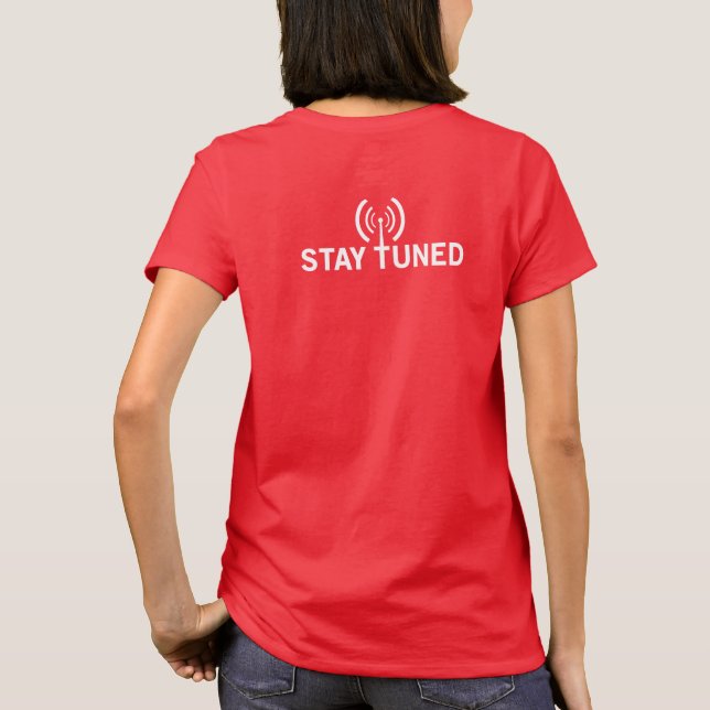 Camiseta Gírese. Adapte adentro. Estancia adaptada. La (Reverso)