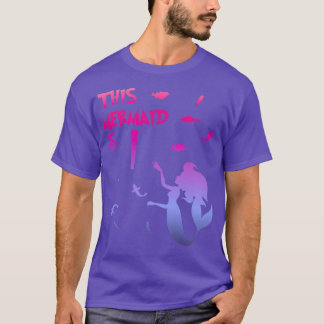 Camiseta Girl 1th Birthday This Mermaid Is 1 Years Old