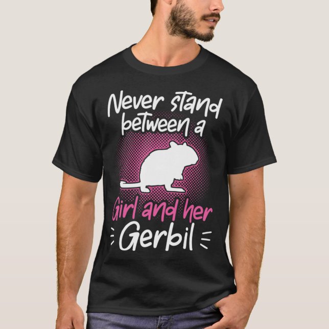 Camiseta Girl and her Gerbil Rodent Desert Rat (Anverso)