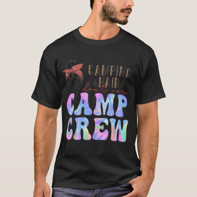 Camiseta Girl Camping Hair Dont Care Camp Crew boy (Anverso)