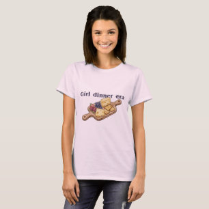 Camiseta Girl Dinner Era — Watercolor Cheese Board