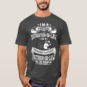 Camiseta Girl I'm A Proud Daughter In Law Of An Awesome Fat