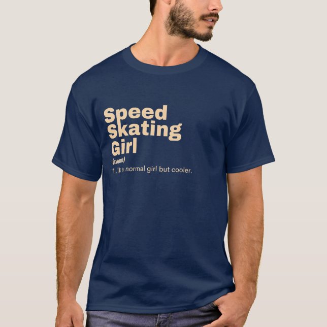 Camiseta  Girl - Speed Skating (Anverso)
