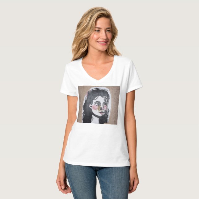 Camiseta Girl Staring (Anverso completo)