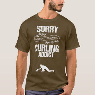 Camiseta Girl Super Curling Addict Funny Design For Gift