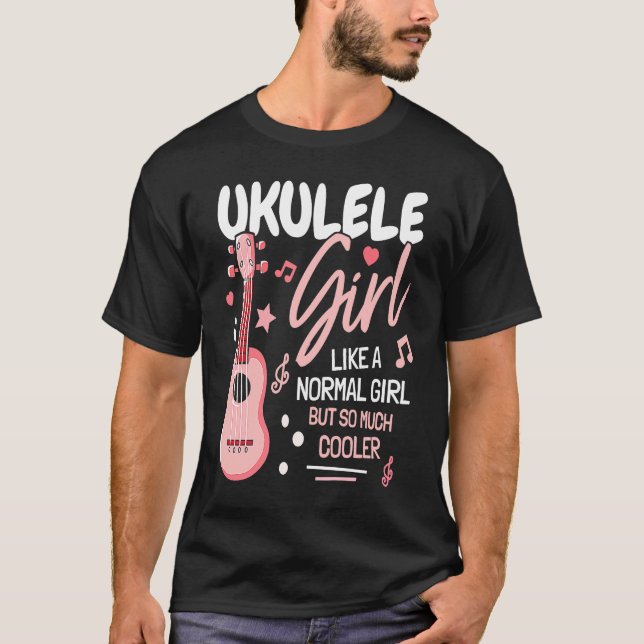 Camiseta Girl Ukulele Player I Women Ukulele I Daughter Uku (Anverso)