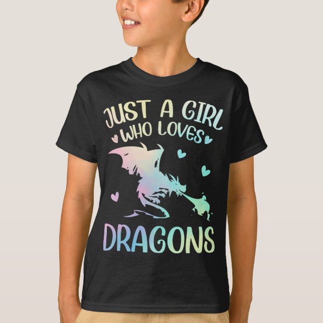 Camiseta Girl Who loves Dragons (Anverso)