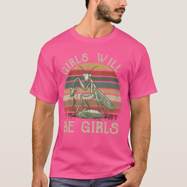 Camiseta Girl Will Be Girls Praying Ms friends (Anverso)