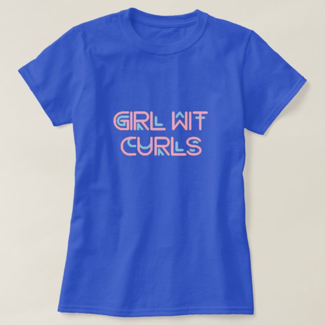 Camiseta Girl Wit Curls (Diseño del anverso)