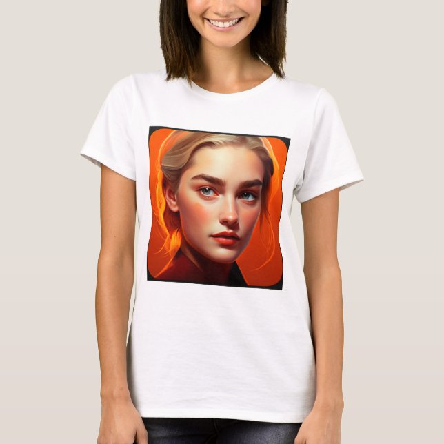 Camiseta Girl with blue eyes (Anverso)