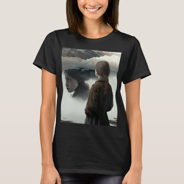 Camiseta Girl with clouds (Anverso)