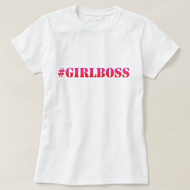 Camiseta #GirlBoss - Sudadera (Diseño del anverso)