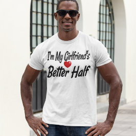 Camiseta Girlfriend cita texto negro