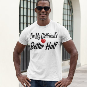 Camiseta Girlfriend cita texto negro