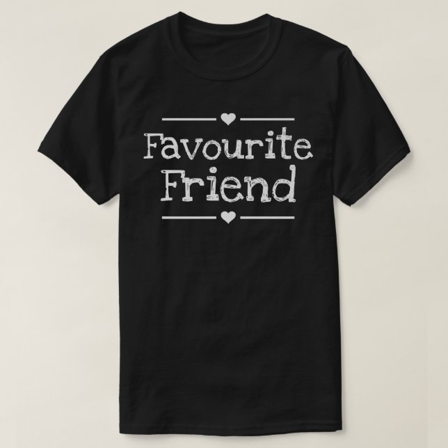 Camiseta Girlfriend Favorito BFF Heart (Diseño del anverso)