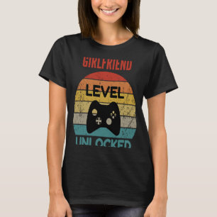 Camiseta Girlfriend Level Unlocked Gamer Para Nueva Girlfri