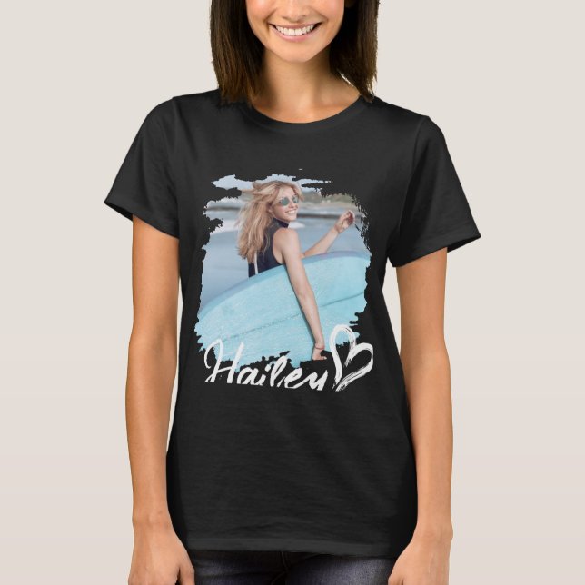 Camiseta Girlfriend Nge Heart Simple Modern Cool Photo  (Anverso)