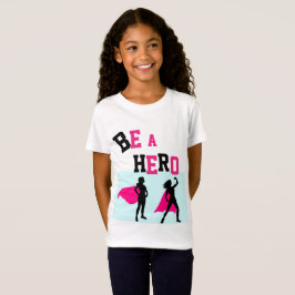 Camiseta #GirlPower Super Hero Tee para Chicas - ADD Name