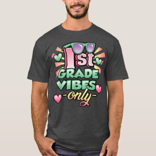 Camiseta Girls 1st Grade Back to School First 1st Grade Vib