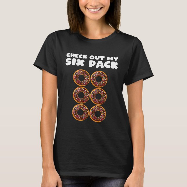 Camiseta Girls 6 Pack Chocolate Donut Abs Apparel  Gym (Anverso)