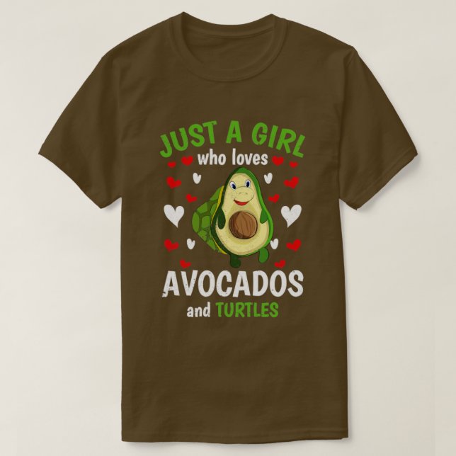 Camiseta Girls Avocado Women Sea Animal Turtle (Diseño del anverso)