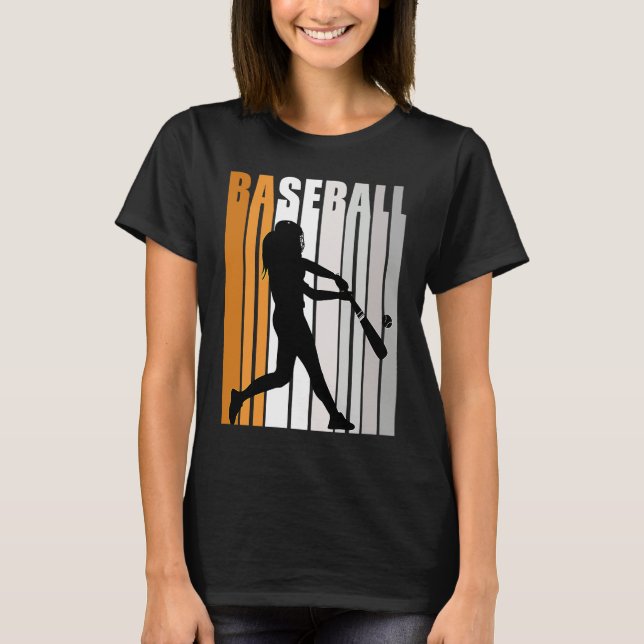 Camiseta Girls Baseball Pretty Softball Fan Enthusiast Wome (Anverso)