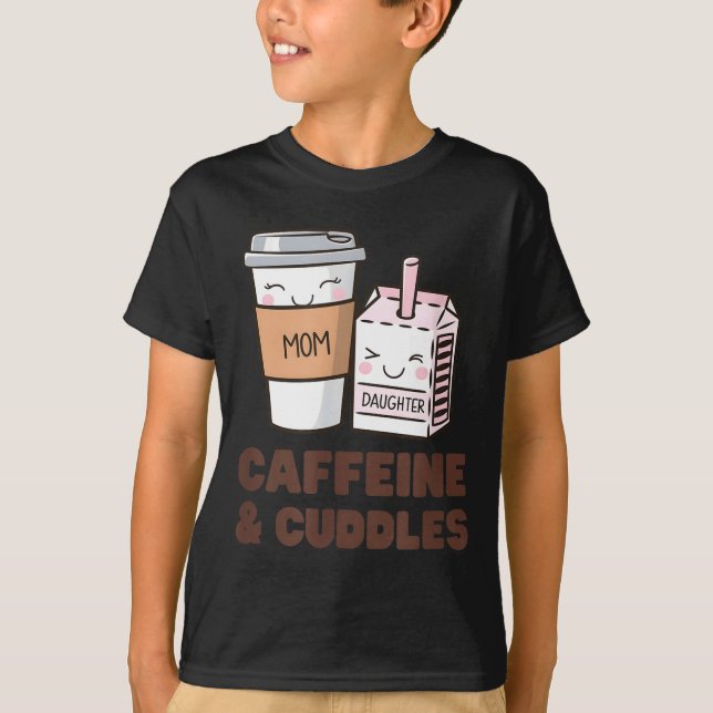 Camiseta Girls Caffeine &amp; Cuddles Twinning Coffee Juice (Anverso)