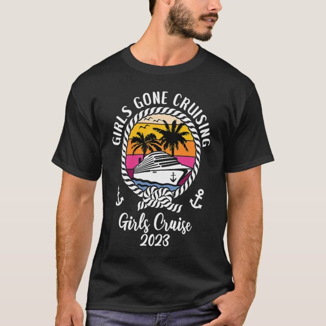 Camiseta Girls Cruise Squad Girls Trip 2023 Girls Gone Crui (Anverso)