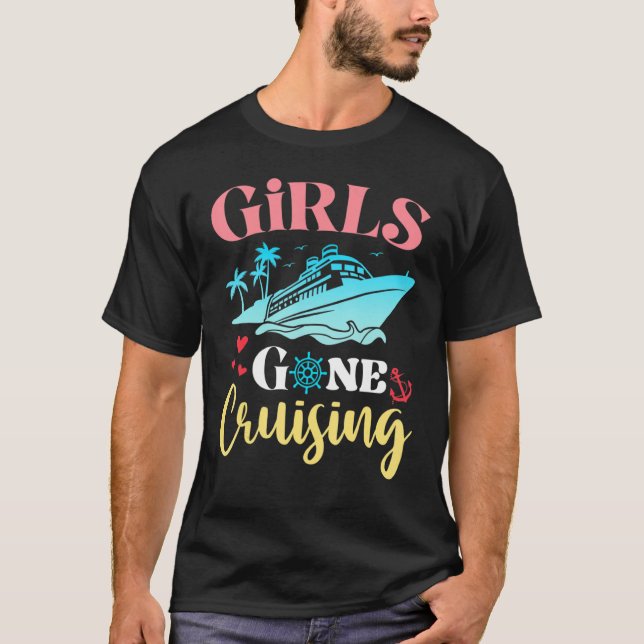 Camiseta Girls Gone Cruising a Besties Sisters Friends Vaca (Anverso)
