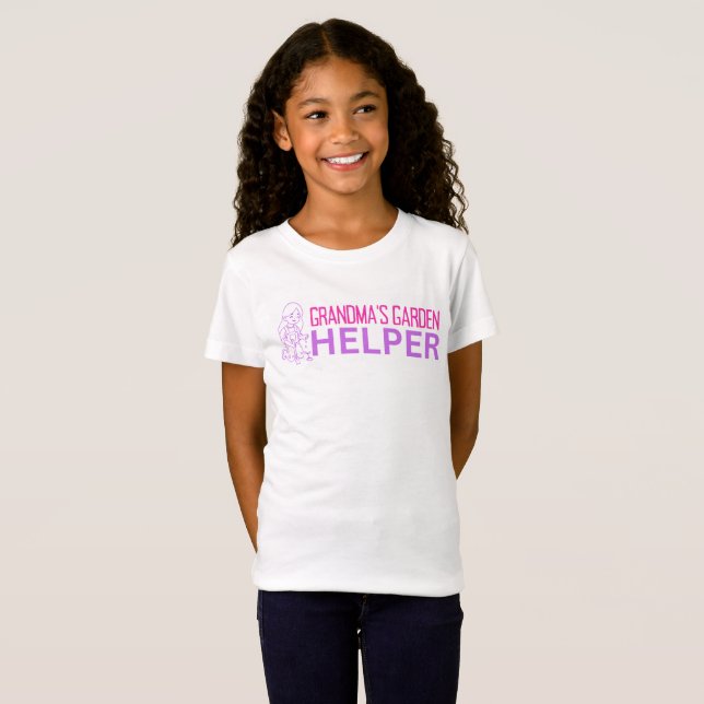 Camiseta Girl's Grandma's Garden Helper T-Shirt (Anverso completo)