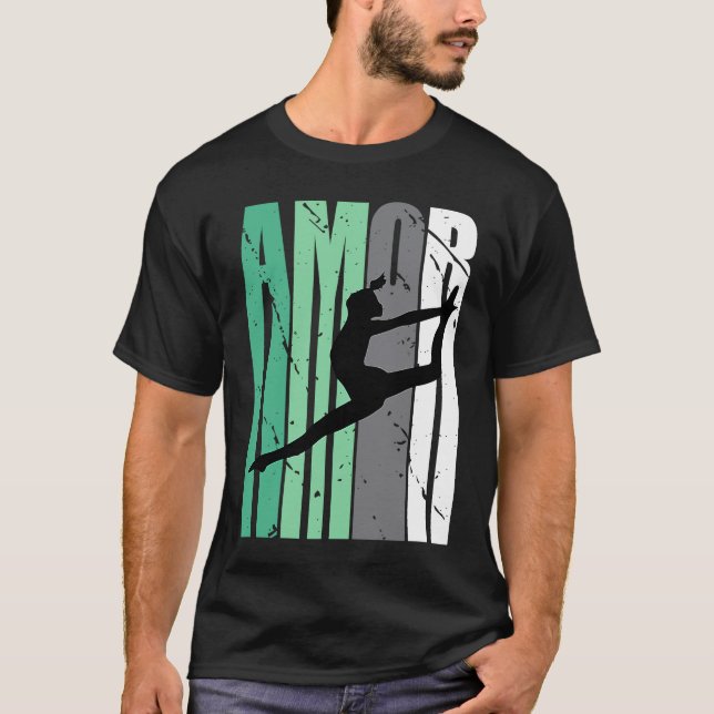 Camiseta Girls Green Distressed Amor Loves Team Girl Inspir (Anverso)