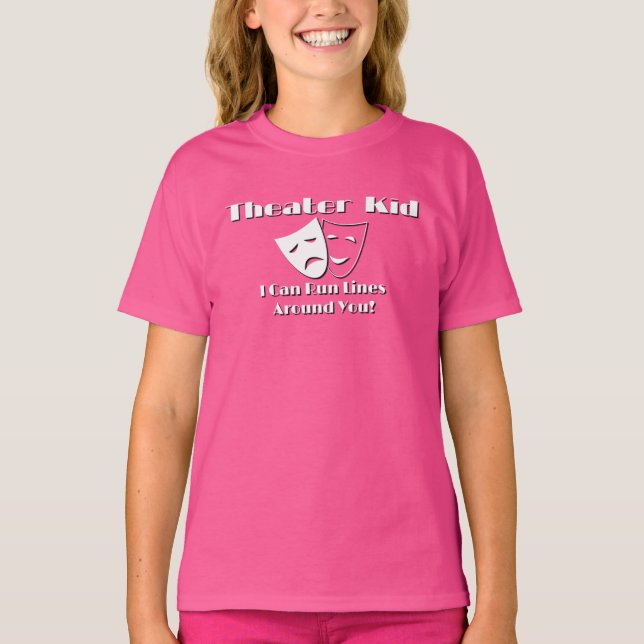 Camiseta Girls I Can Run Lines Around You T-Shirt (Anverso)